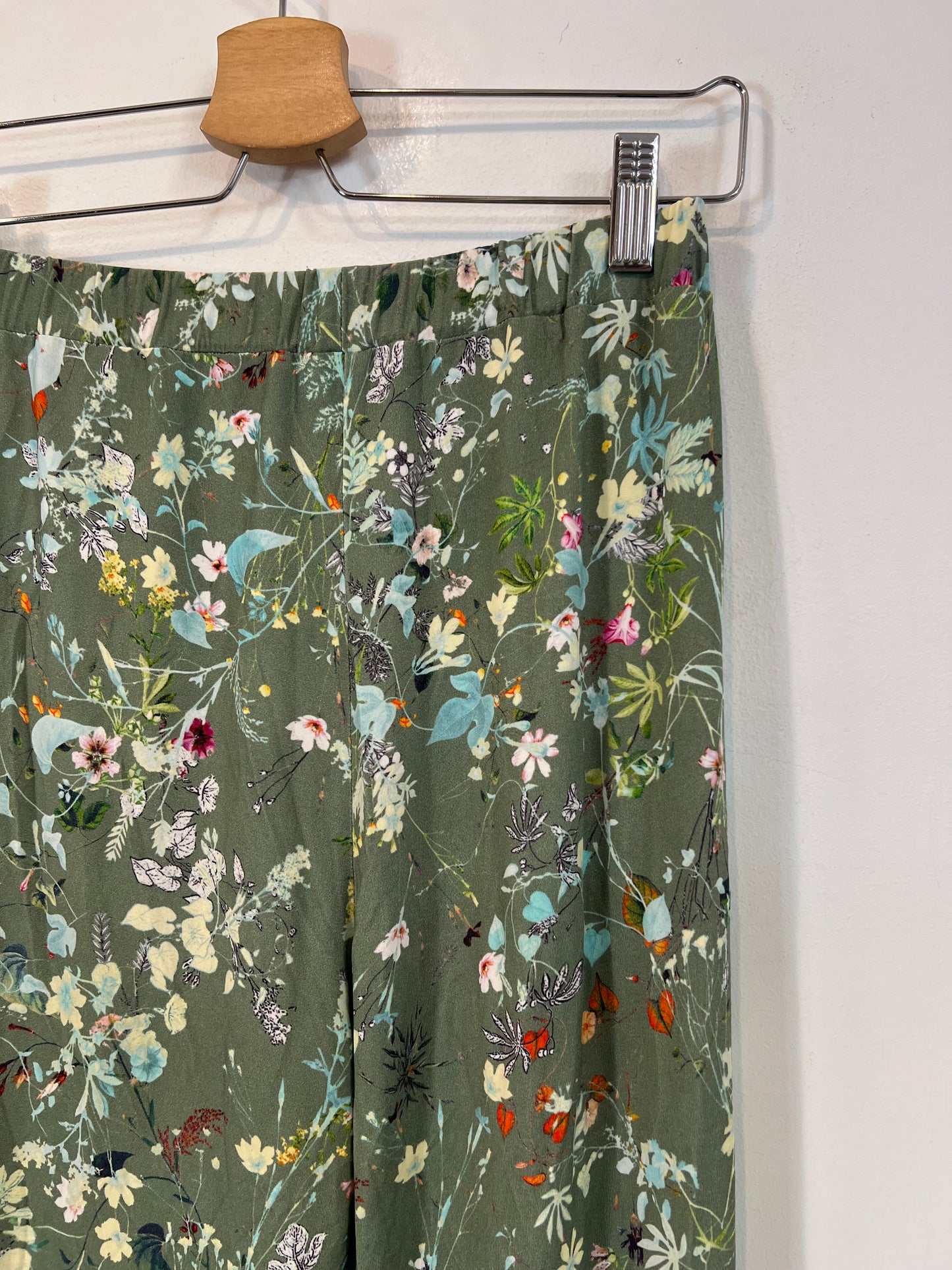 LEBOR GABALA. Pantalón punto elástico flores TU(S)