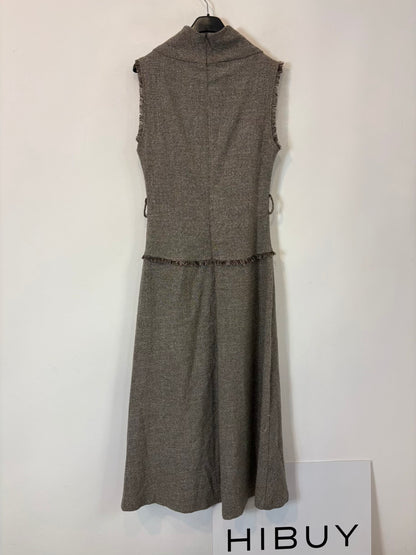 ZARA. Vestido largo textura