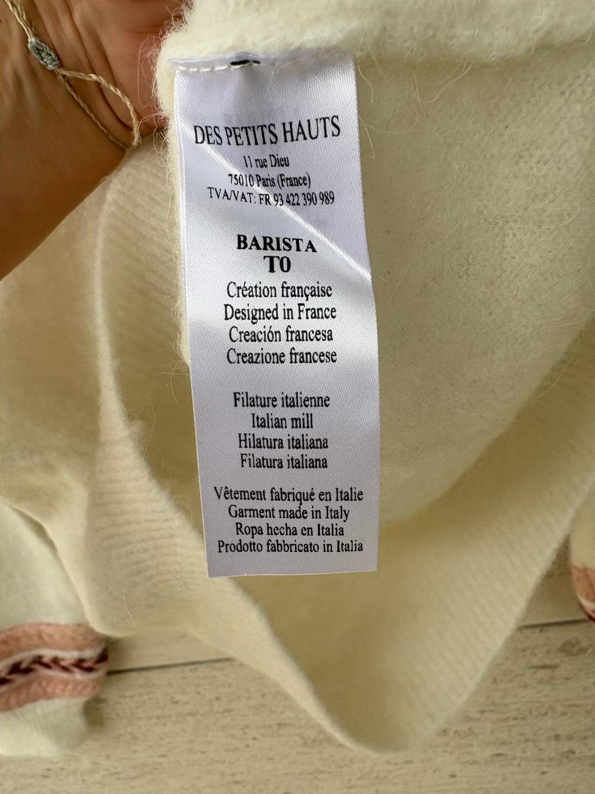 DES PETIT HAUTS. Jersey greca manga mezcla