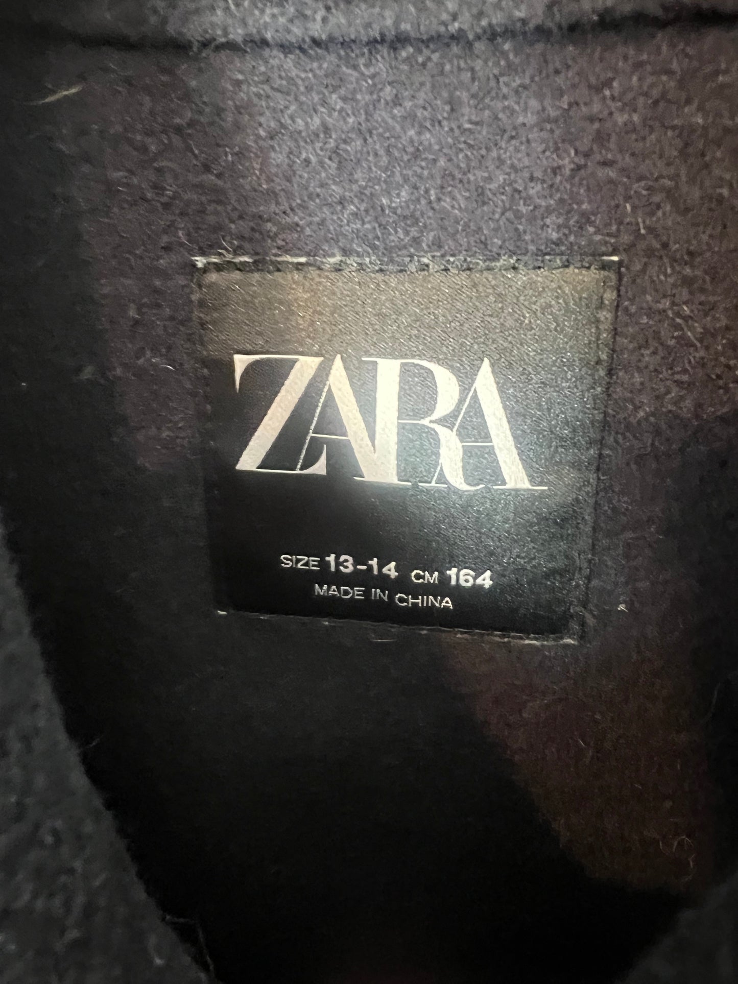 ZARA. Short blue cloth jacket S.13-14 years (XS)