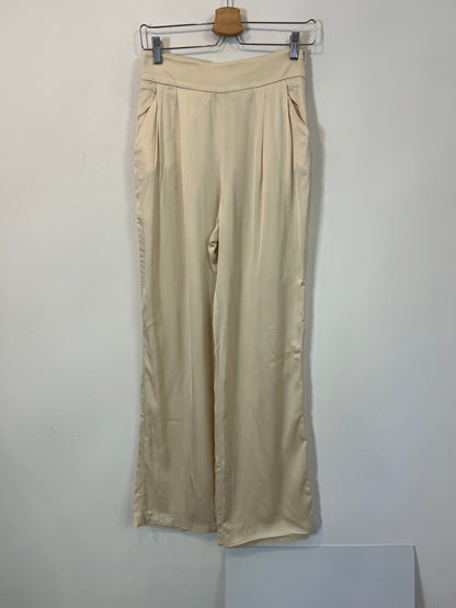 SEZANE. Pantalón beige fluido T.36