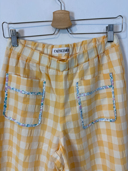EXCUSEZ MOI!  Pantalón cuadros detalles bolsillos