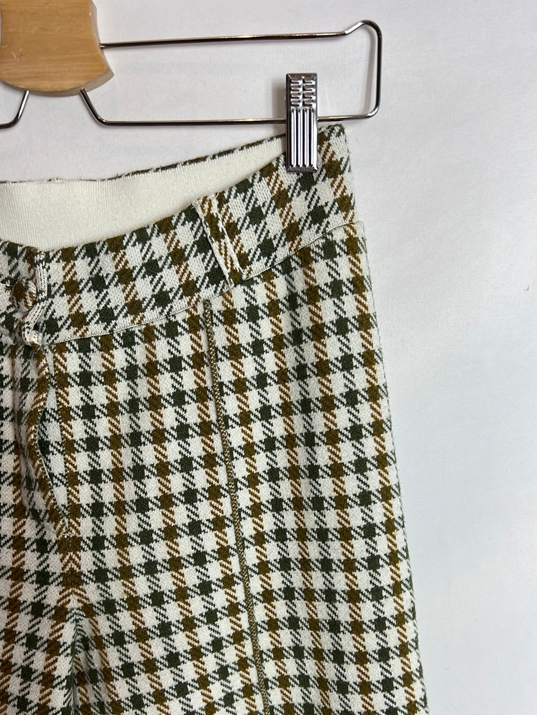 MANGO. Pantalón punto pata de gallo T.m