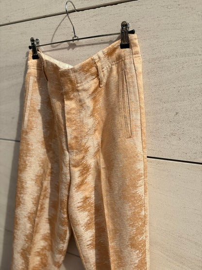 FORTE FORTE. Pantalón pinza pastel con lino
