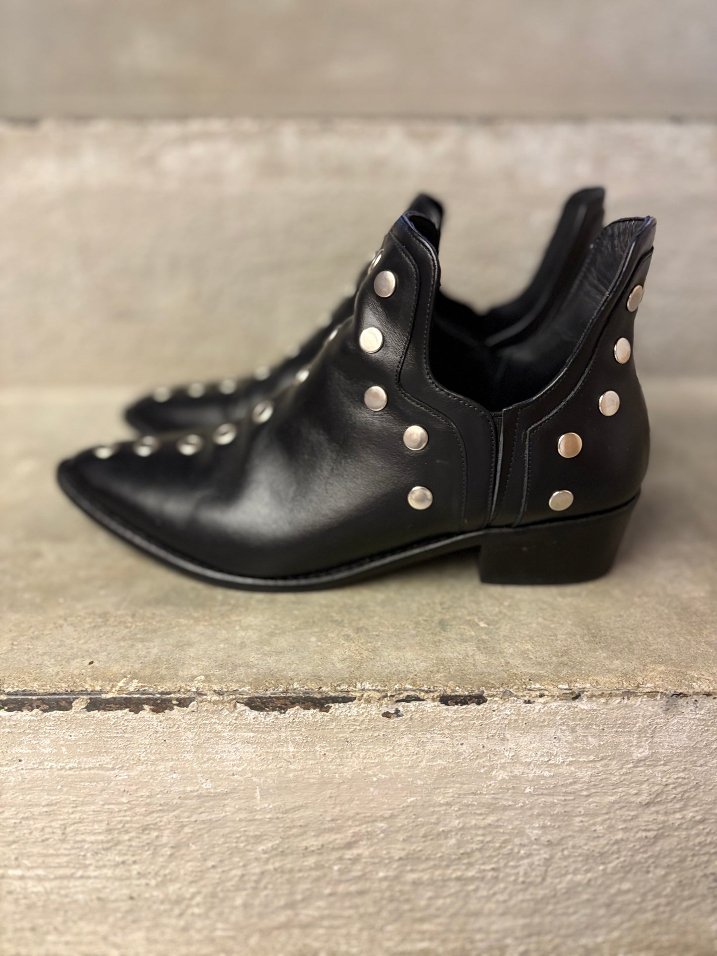 MICUIR. Punky boots en negro. T39