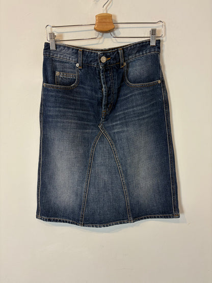 ISABEL MARANT. Falda midi denim abotonada