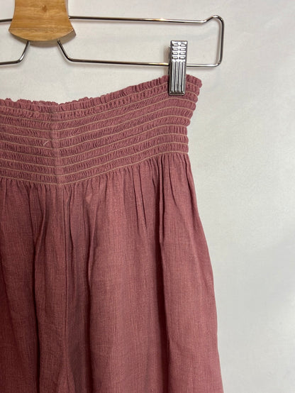 FORTE FORTE. A total look with a flowing pink blouse and trousers. Size 2(S)