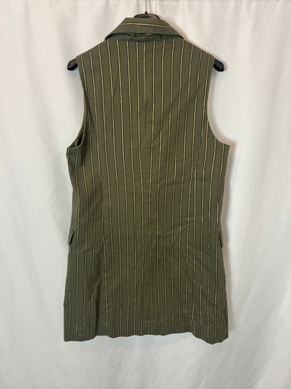 SCALPERS. Striped green vest. TM