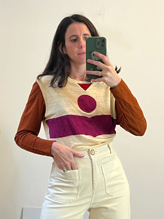 ISABEL MARANT ÉTOILE. Top lino colores