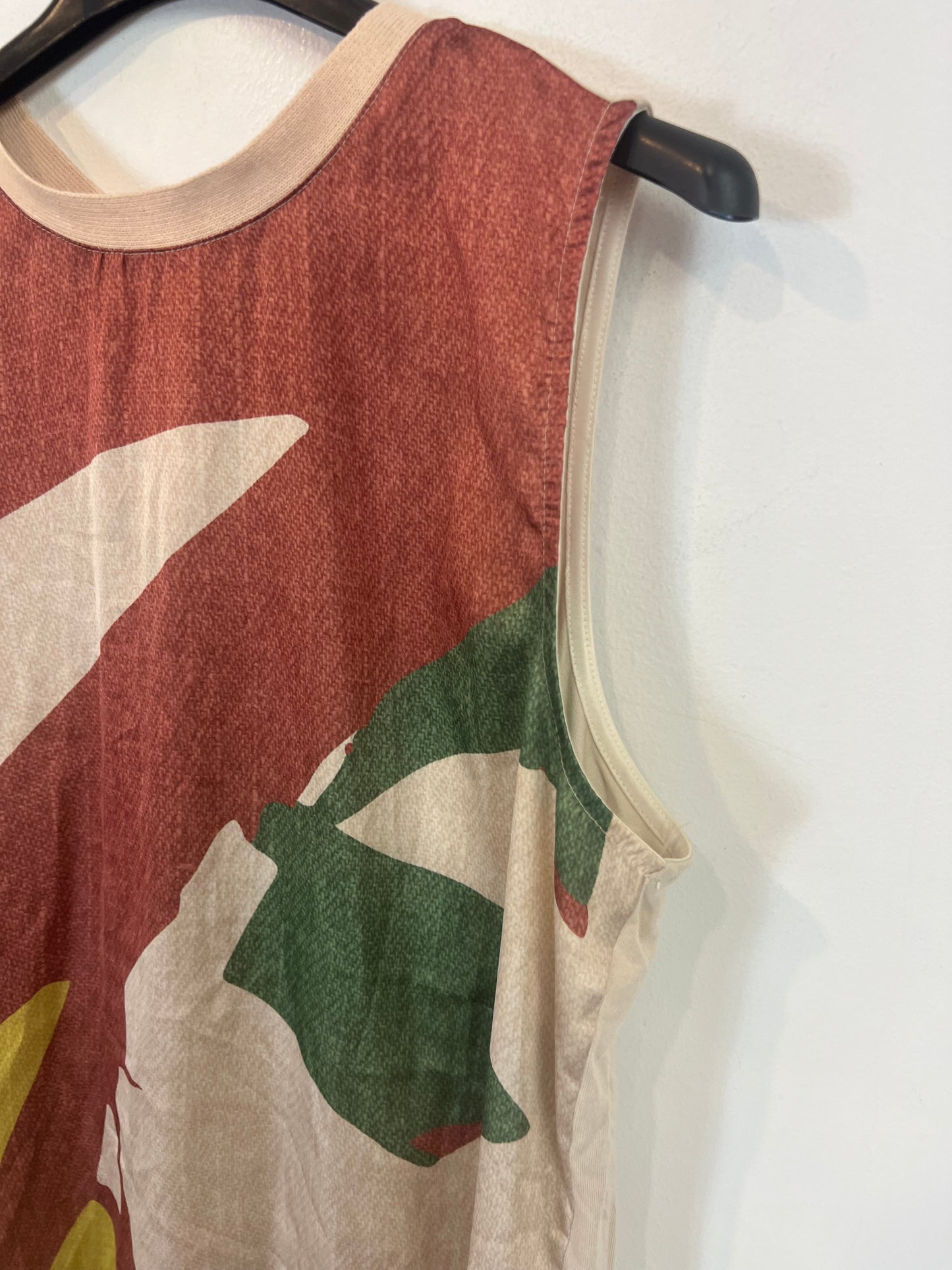 TRUCCO. Top estampado doble textura. T L