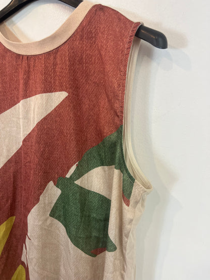 TRUCCO. Top estampado doble textura. T L