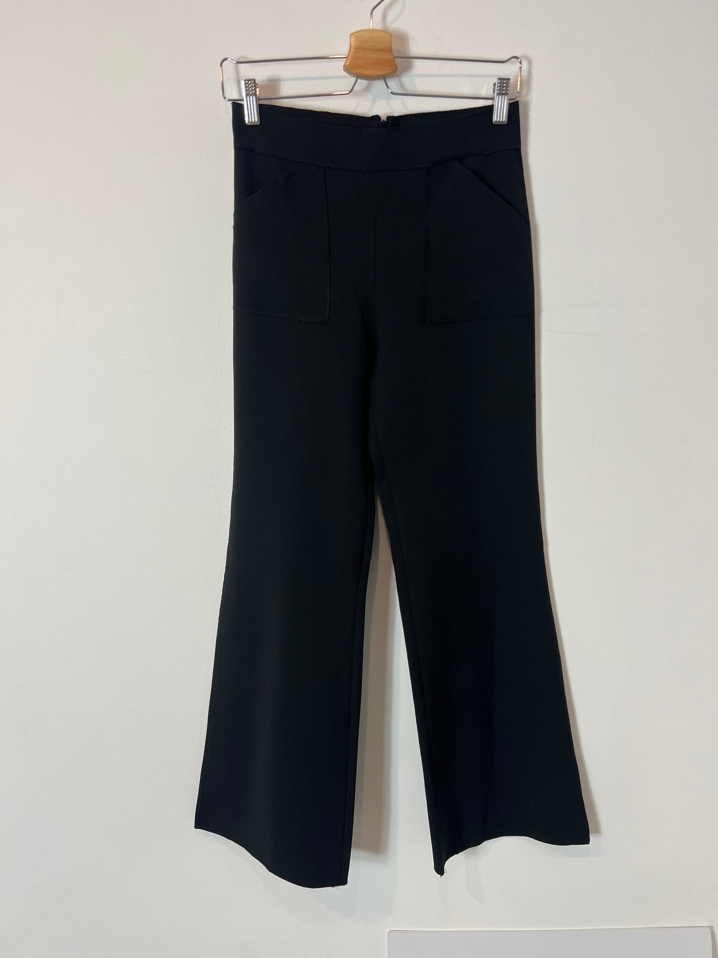 ERRE. Wide-leg black trousers size 36