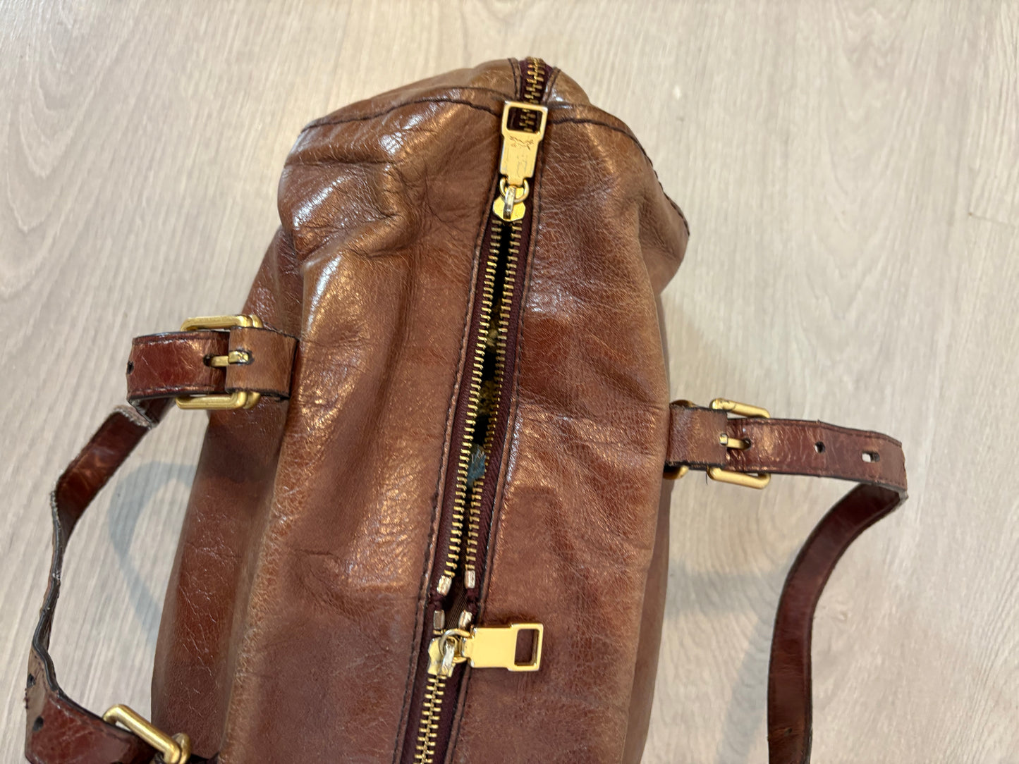 BIMBA Y LOLA. Bolso piel doble asa