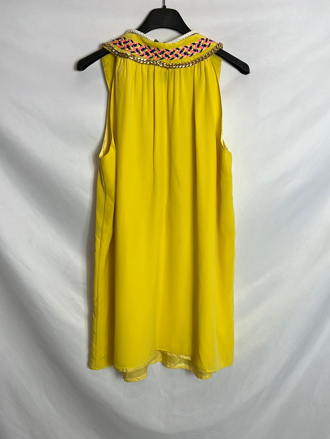ELLA LUNA. Yellow dress with necklaces TU (S/M) (tara)