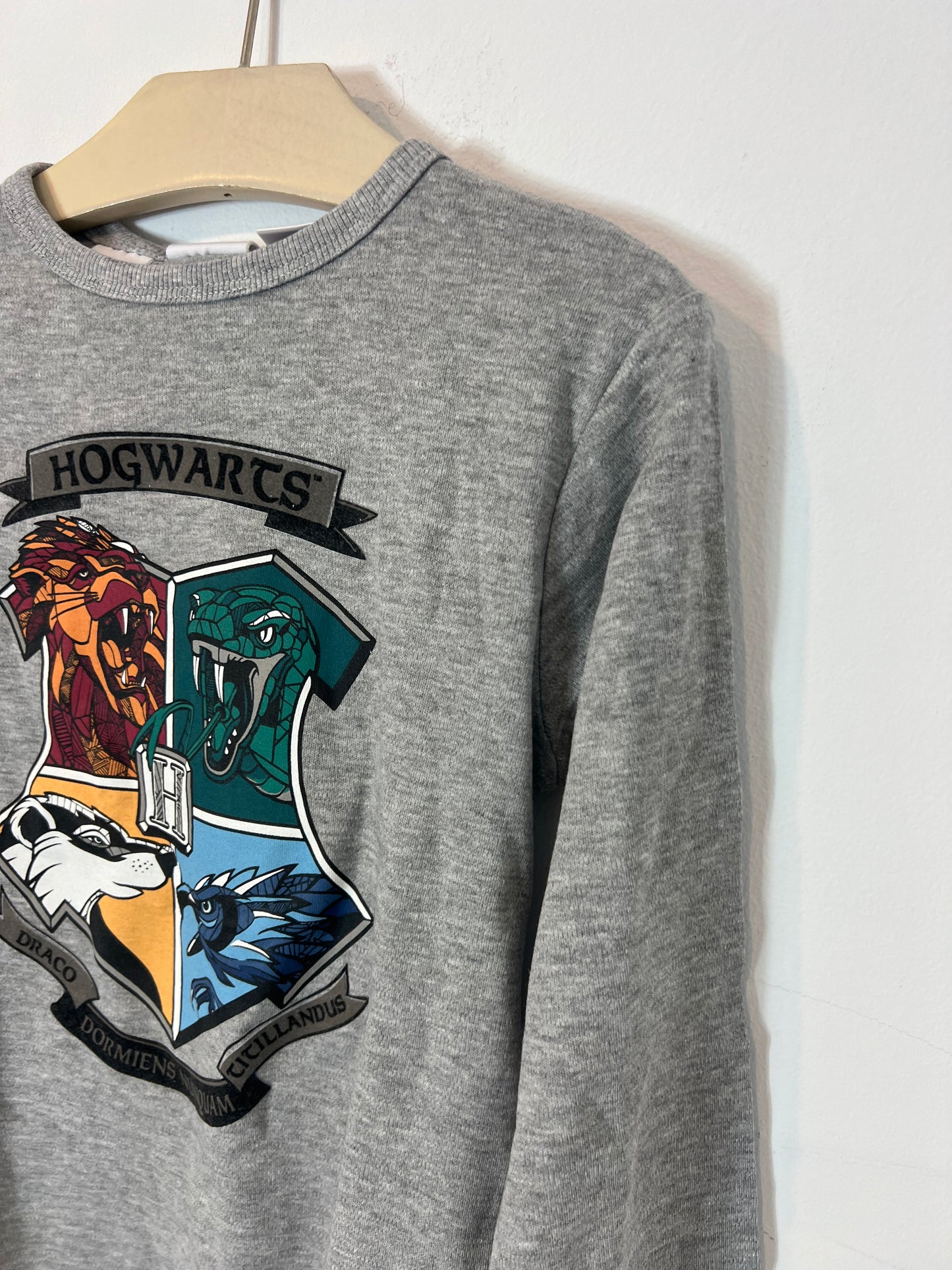 ZARA. Blue and gray patterned pajamas. Size 5-6 years.