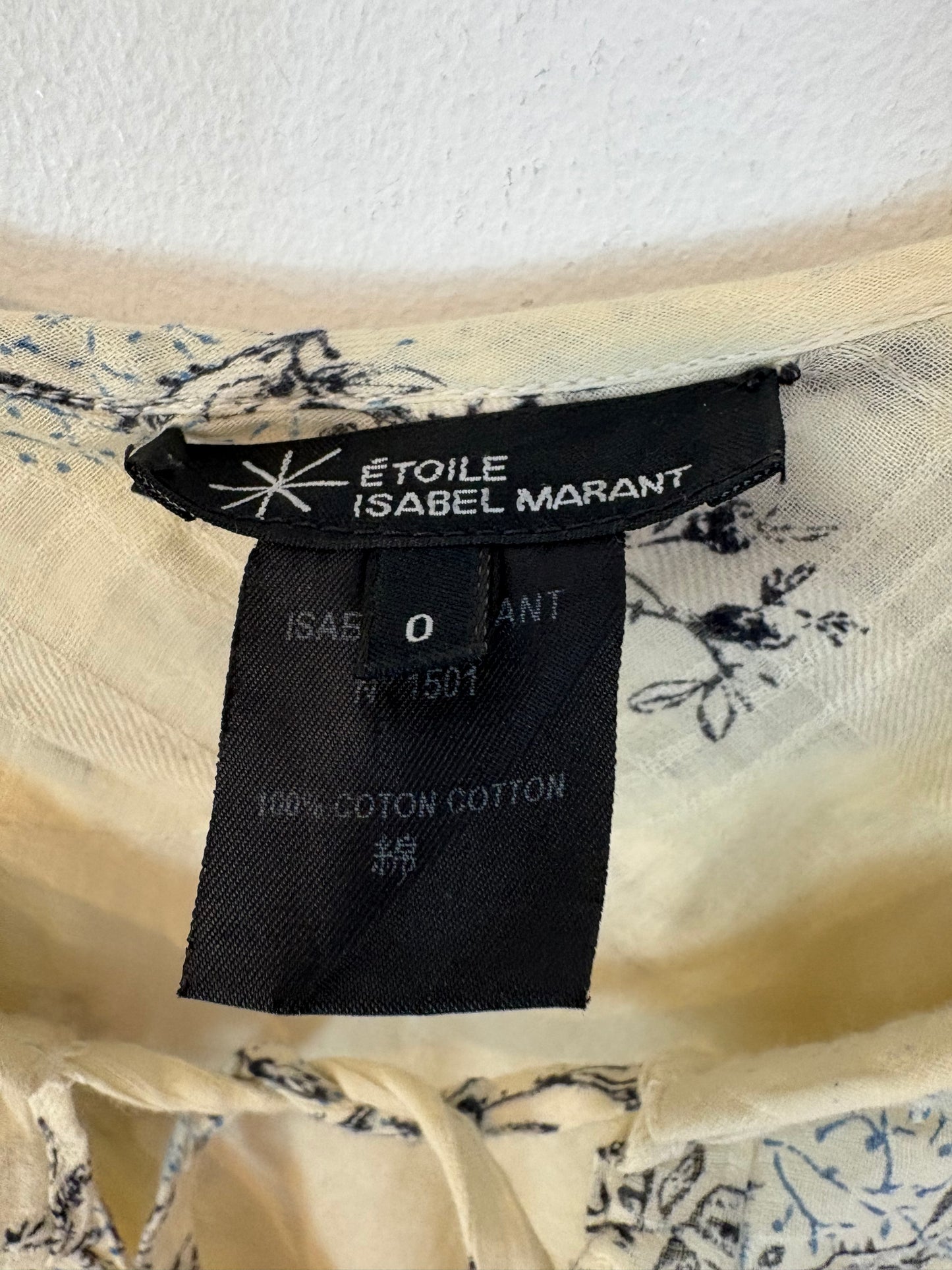 ISABEL MARANT ÉTOILE. Vestido corto estampado bolsillos