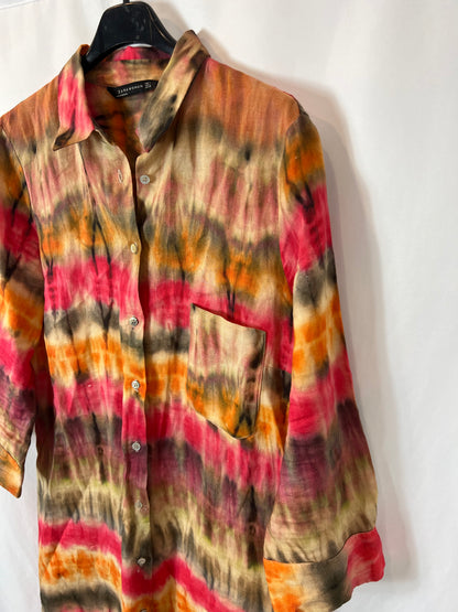 ZARA. Linen shirt dress in TL colors