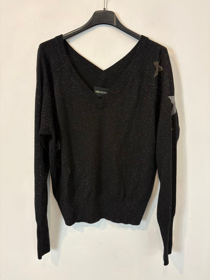 ZADIG & VOLTAIRE. Jersey pico estrellas con lana