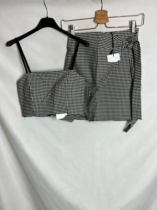 ZOE SHOP. Total look vichy top y falda. T S/M