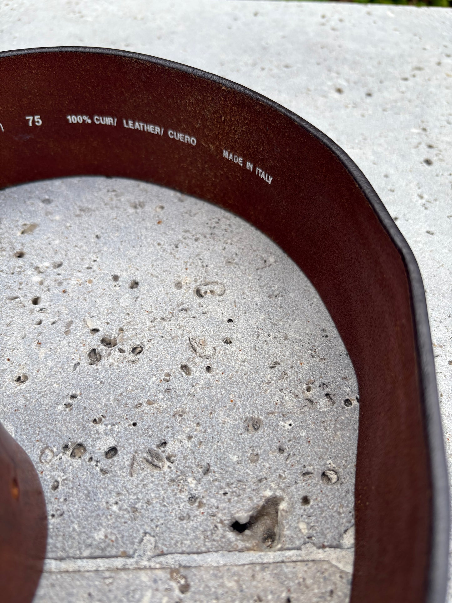 BA&amp;SH. Wide leather belt. Size 75