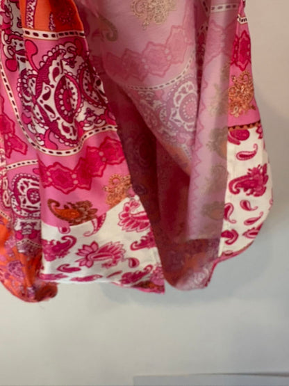 Blusa estampado fucsia fluida
