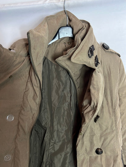 BDBA. Khaki beige quilted coat. T 40 (M)