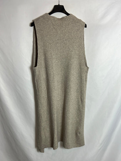 OTHERS. Beige midi knit vest. TM