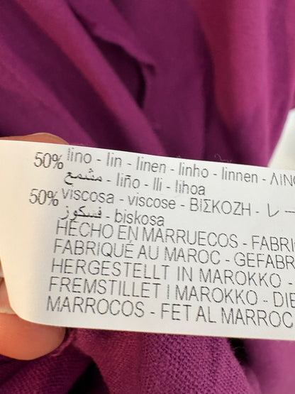 ZARA. Vestido buganvilla lino