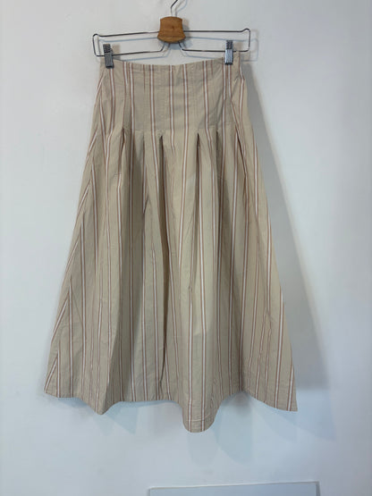 ESE O ESE. Falda midi rayas