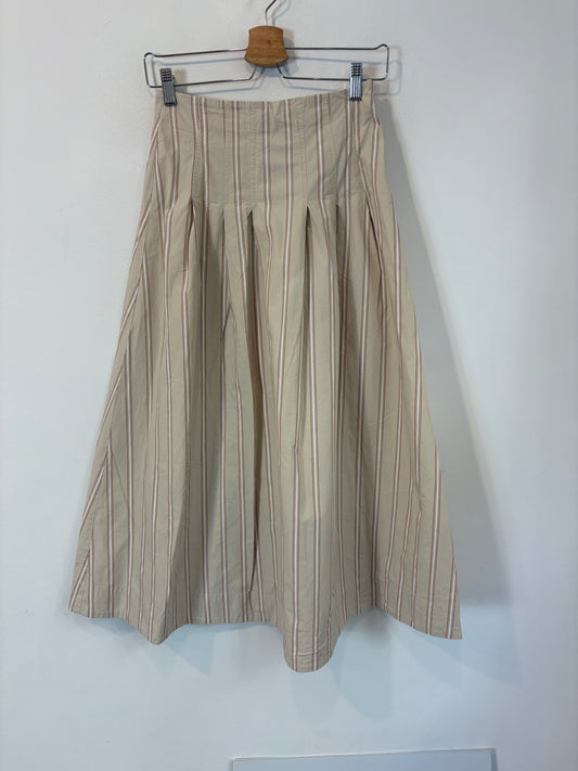 ESE O ESE. Falda midi rayas