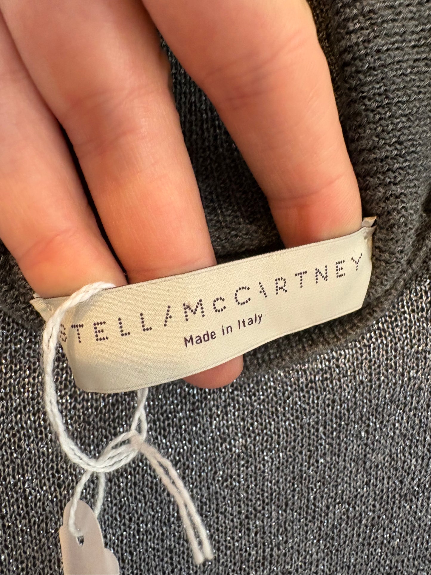 STELLA McCARTNEY. Contrast cashmere and silk sweater. T 40 (S/M)