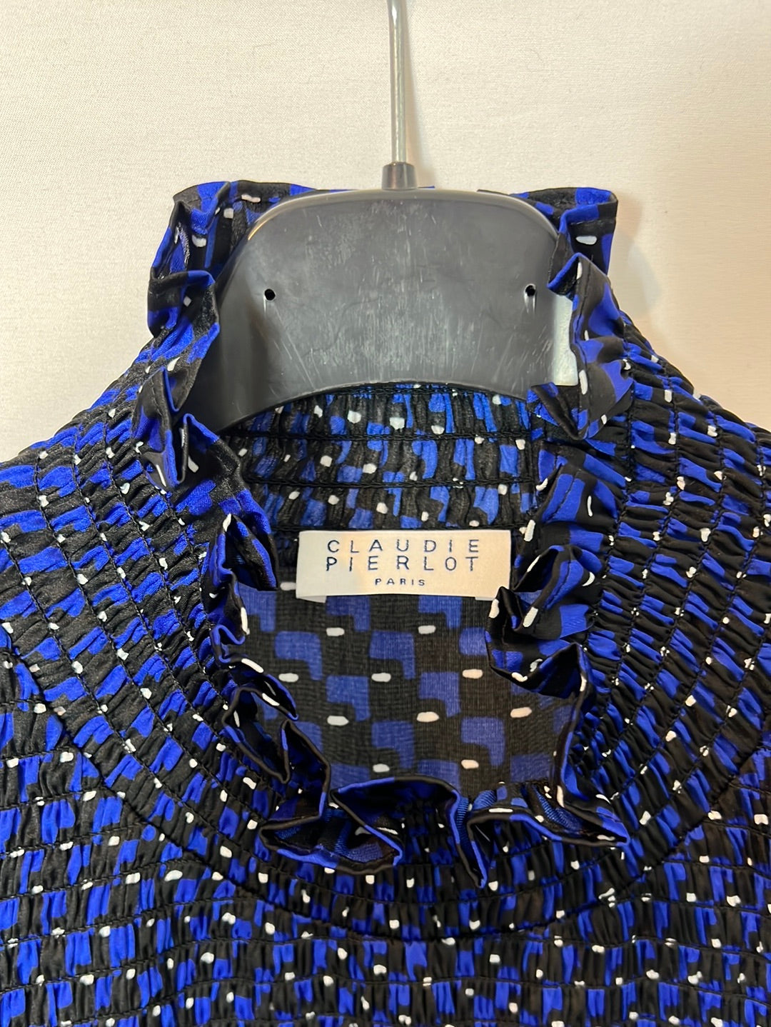 CLAUDIE PIERLOT. Blue printed midi dress. Size 36 Hibuy market CLAUDIE PIERLOT. Blue printed midi dress. Size 36 Hibuy market