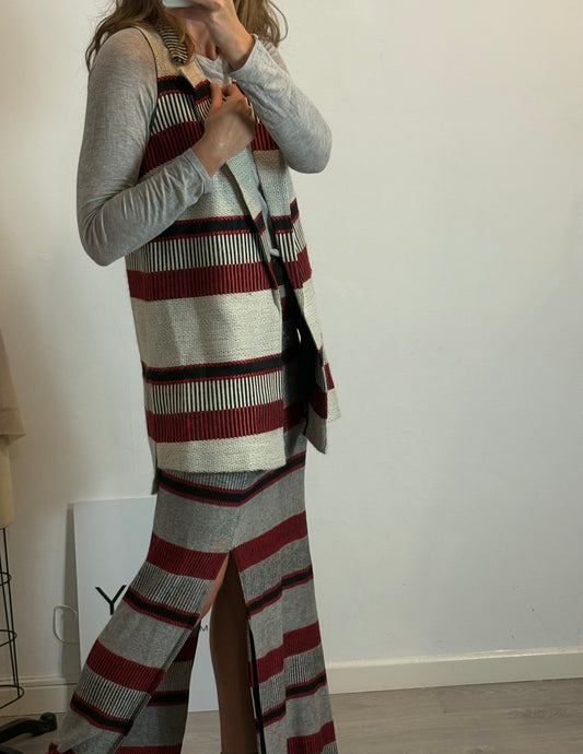 TRUCCO. Ts skirt and vest set