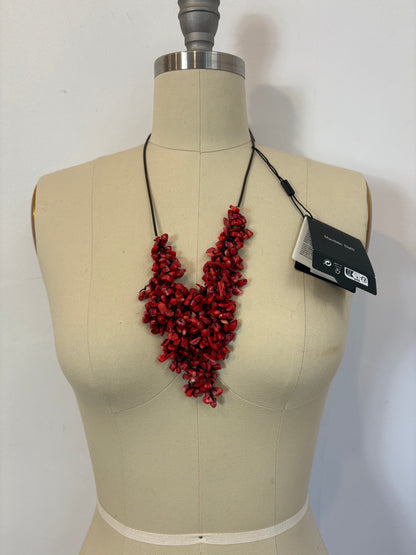 MASSIMO DUTTI. Collar ajustable coral