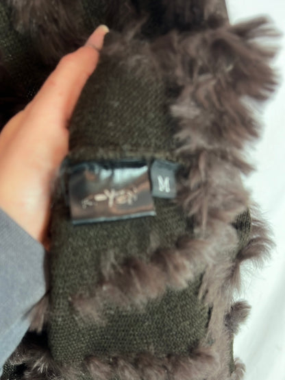 K-YEN. Jersey marrón pelo natural. T M