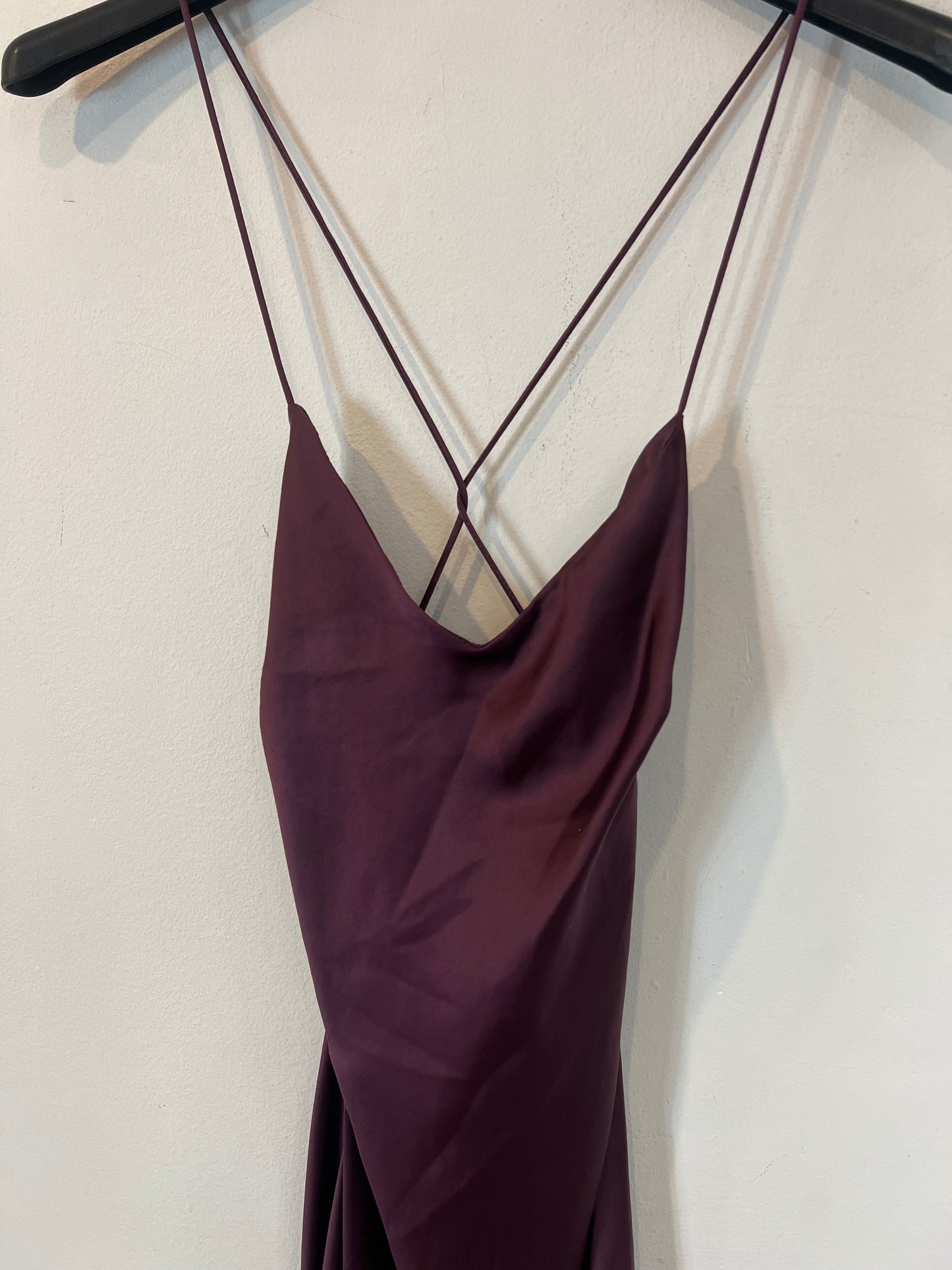 ZARA. Vestido largo satinado . T Sol