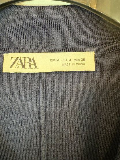 ZARA. Blue knit jacket TM