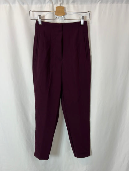 ZARA. Burgundy dress pants T.xs