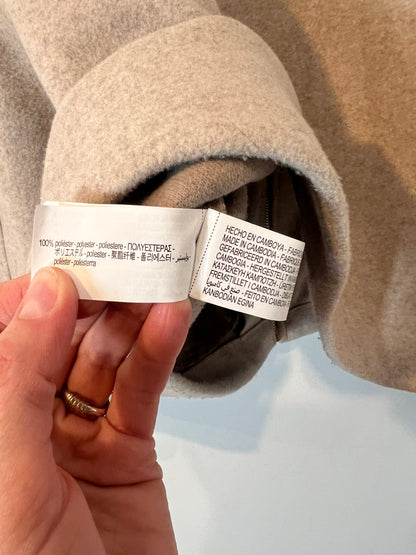 ZARA. Chaqueta beige jaspeada