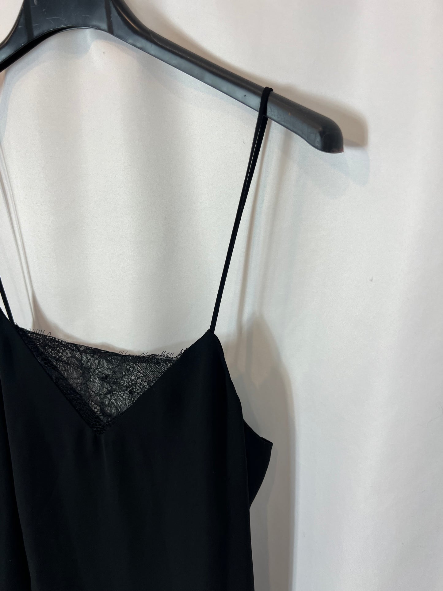 TOPSHOP. Black lingerie top T.36