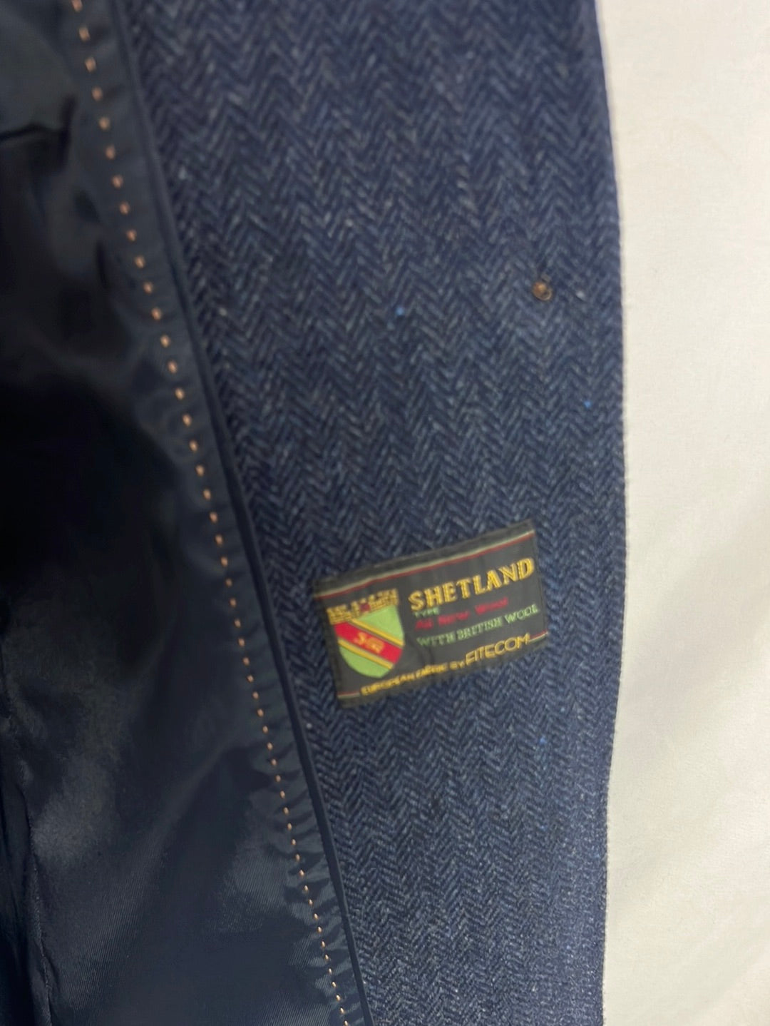 LLOYD'S. Abrigo azul espiga T.s