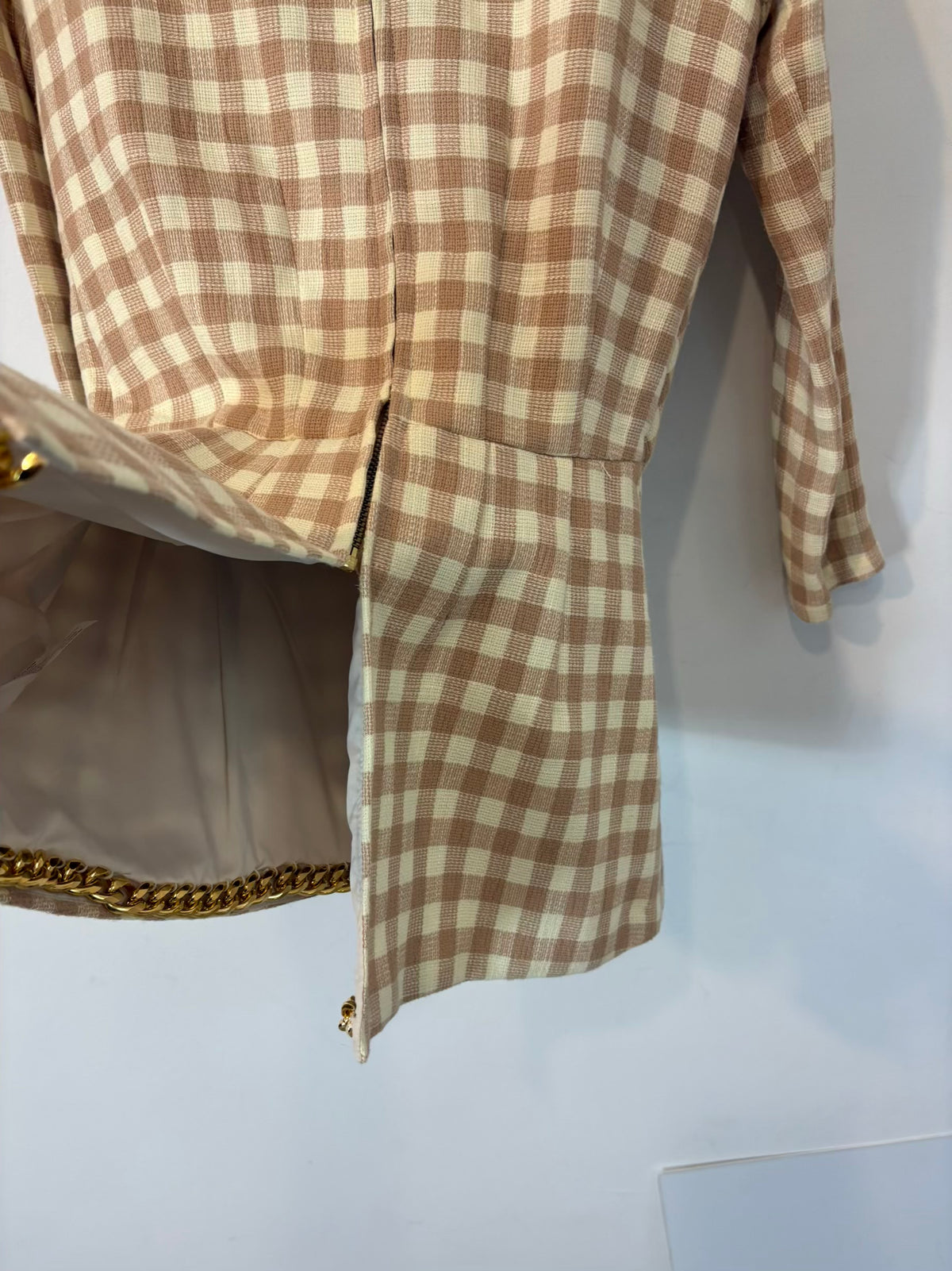 IQ COLLECTION. Conjunto top y falda vichy