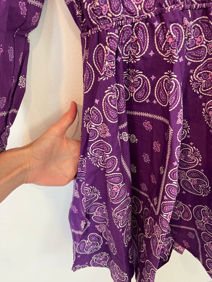 MAJE. Amoeba purple dress size 36