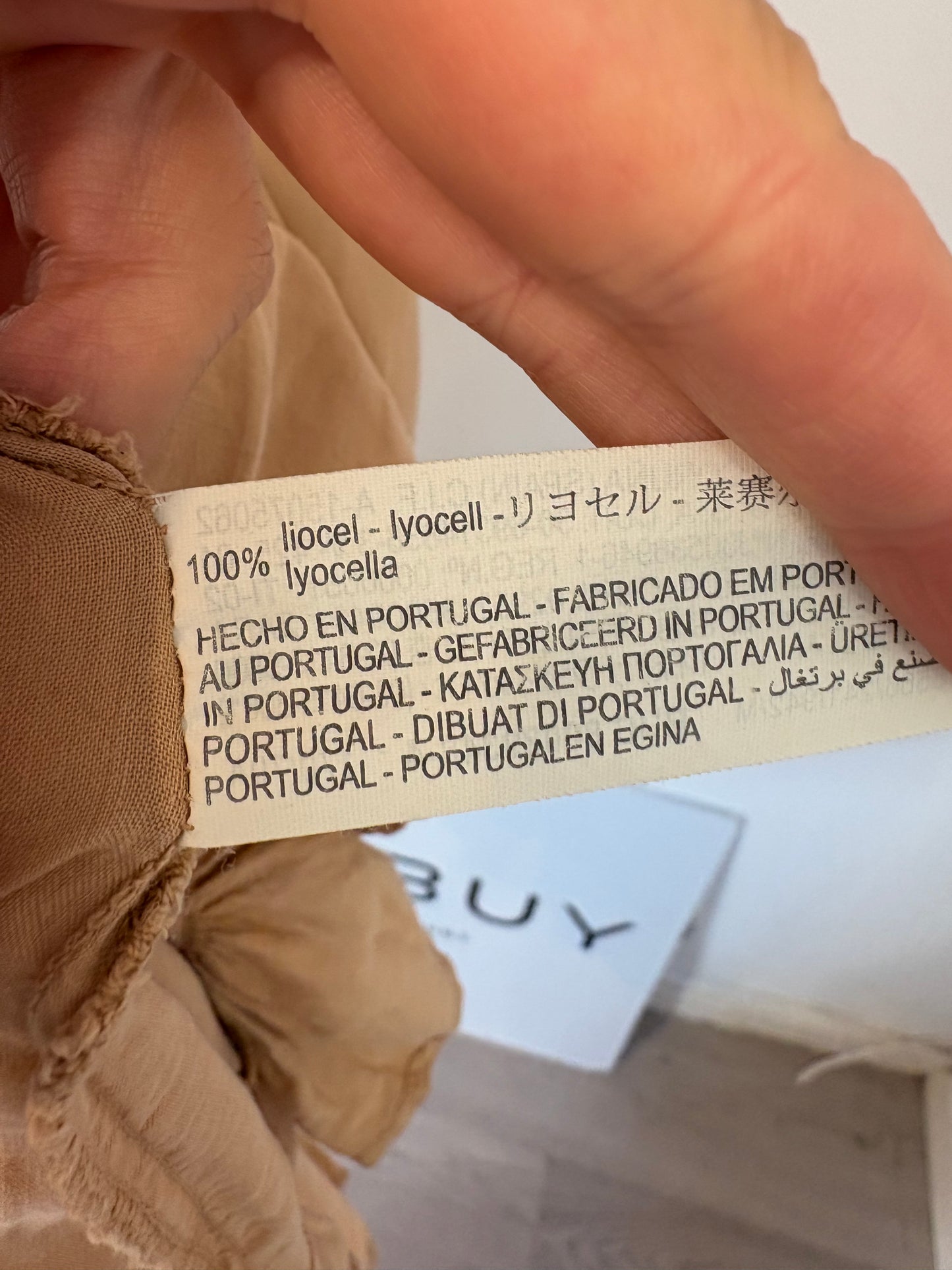 ZARA. Falda larga asimétrica. T M