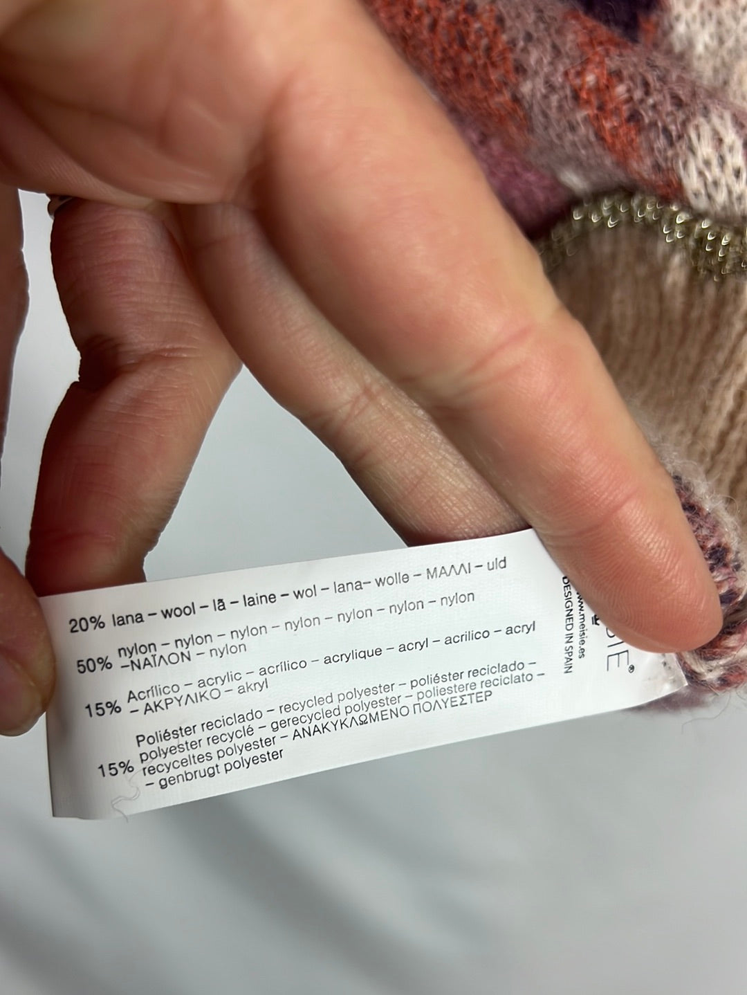 MEISÏE. Jersey sin mangas punto estampado. T M