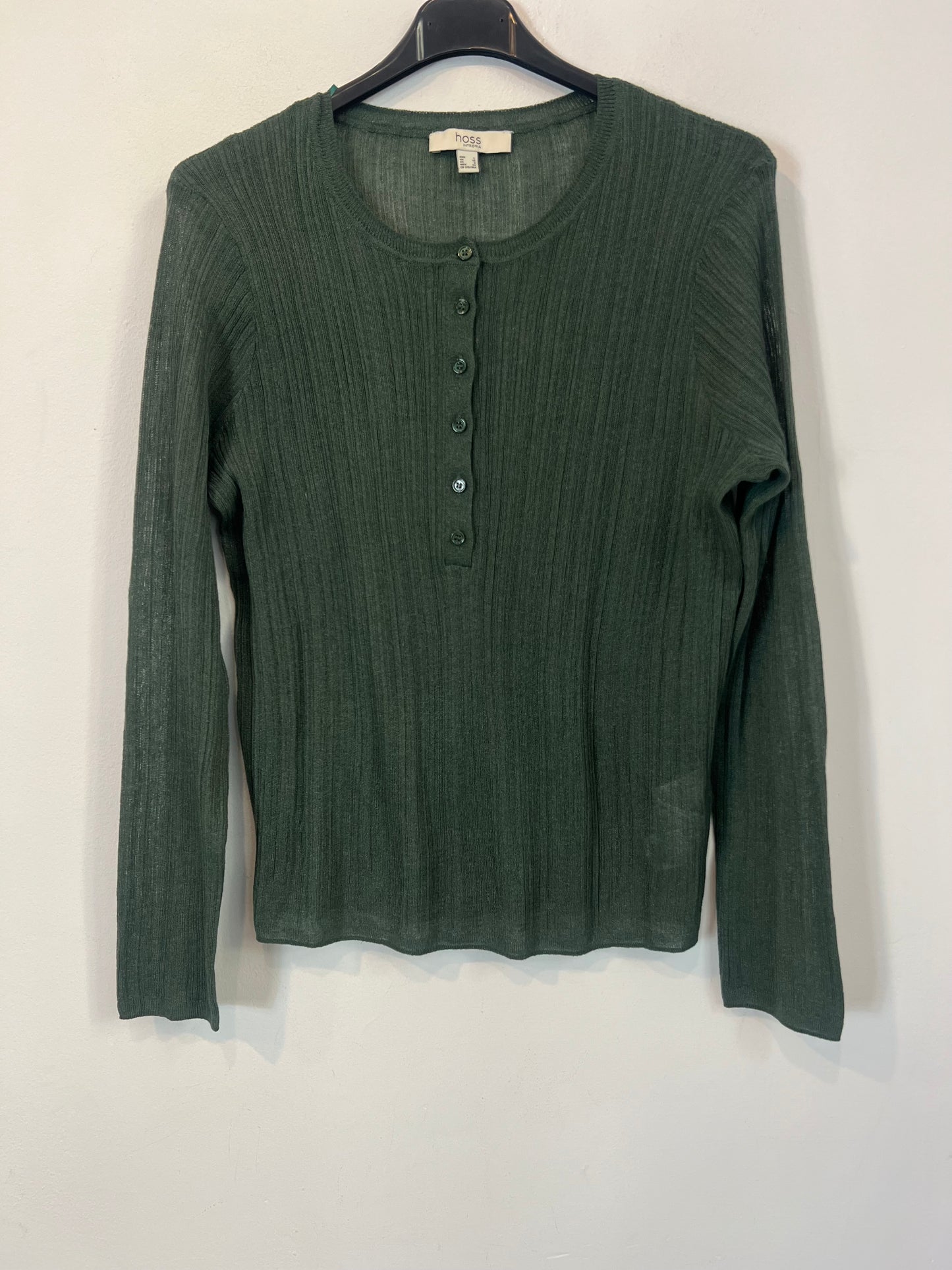 INTROPIA. Top verde hilos T.l