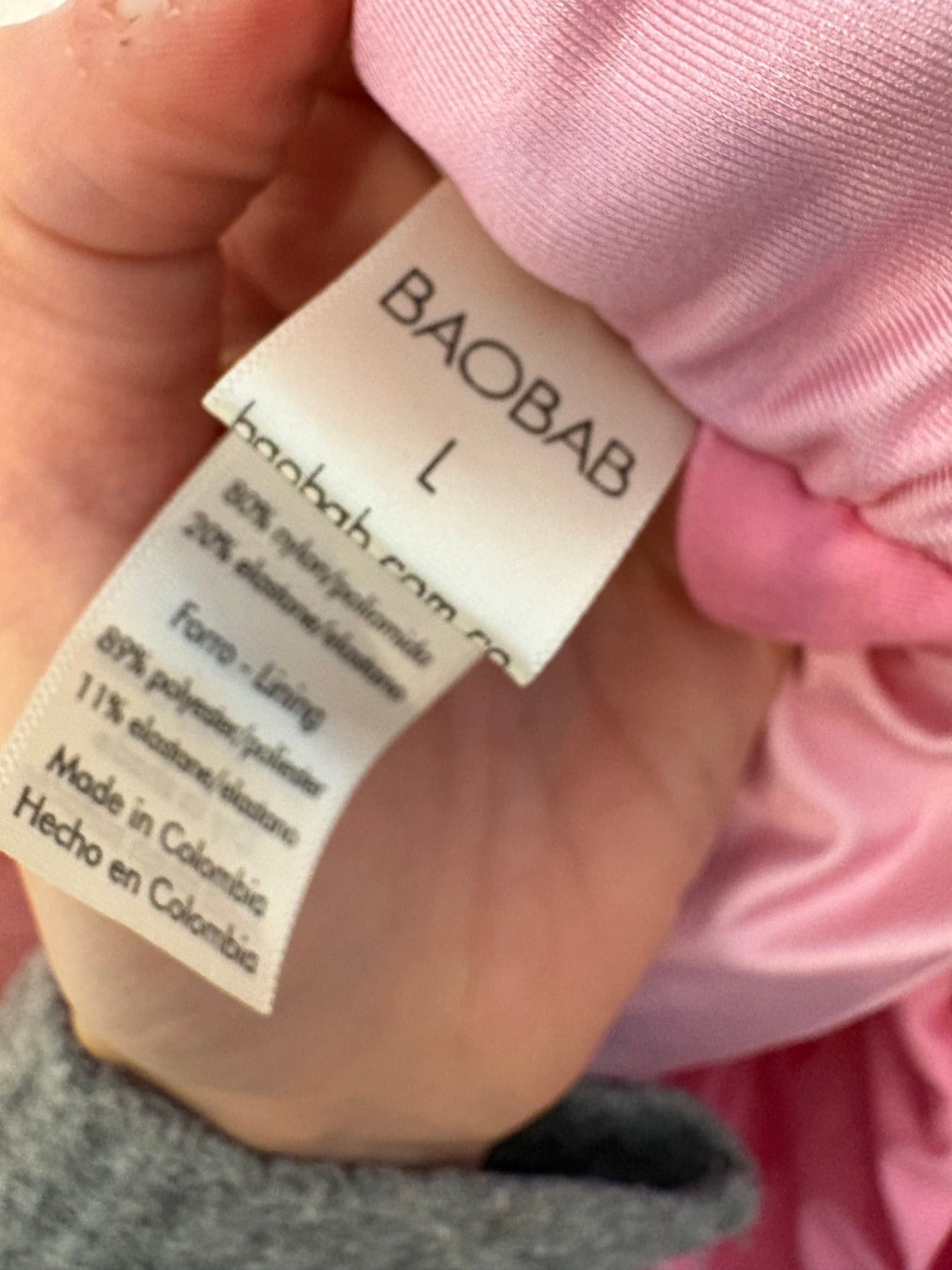 BAOBAB. Vestido rosa largo abertura