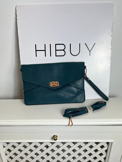 OTRAS. Bolso/cartera azul efecto piel