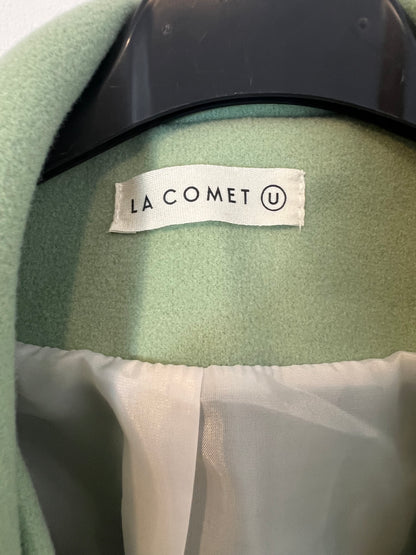 LA COMET. Mint green sleeveless coat. TL