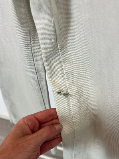 ZARA. Gray denim culottes with belt. TS